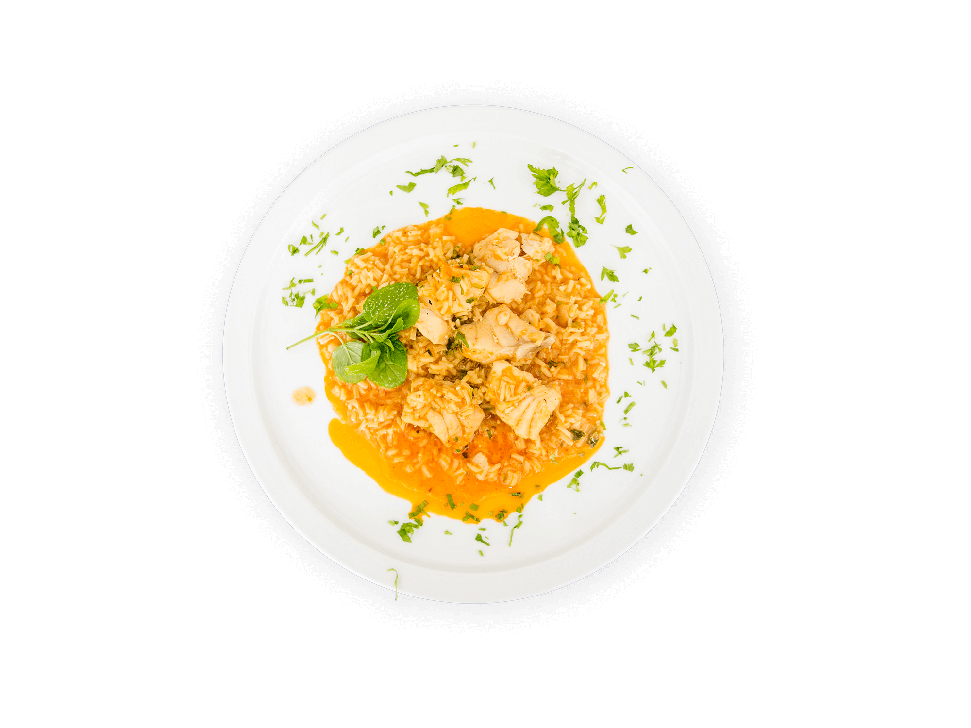 or Cherne Rice with Shrimp Center